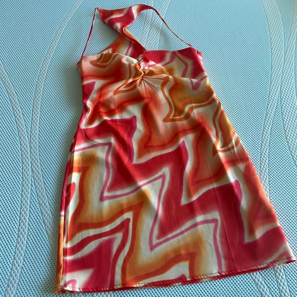 fiorucci desert heat slip mini dress